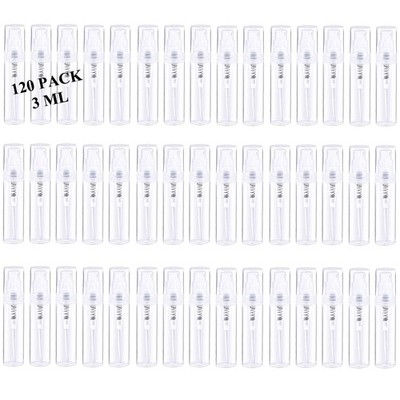 Mini Spray Bottle, Clear Plastic Empty Sample Containers, Fine Mist Perfume T...