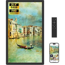 21.5 Inch Large Digital Photo Frame WiFi HD 1080p IPS Display with Remote