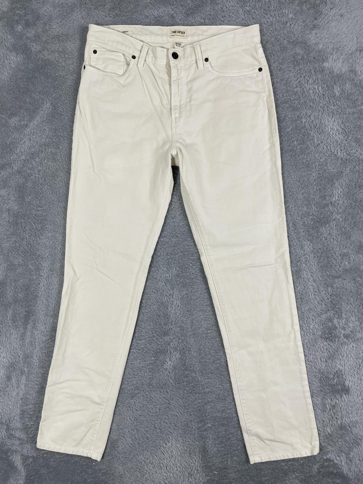 Todd Snyder Jeans Mens 32x32* White Slim Fit Straight Leg Cotton Denim Pants
