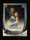2025-26 Bowman Chrome Autograph Speckle #30/299 Ace Bailey RC UTAH JAZZ