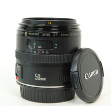 Canon EF Compact Macro 50mm F2.5 AF Prime Lens With Front & Rear Cap.