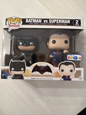 Funko Pop! DC Universe Batman vs. Superman Metallic 2 Pack Toys R Us (Exclusive)