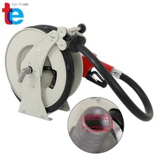 Retractable Fuel Hose Reel 33' x 1" Diesel Hose Reel W/ Auto Refueling Gun