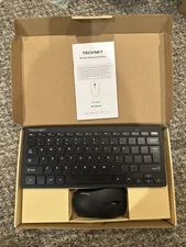 TECKNET Wireless Keyboard and Mouse Combo Mini Cordless Computer Keyboard