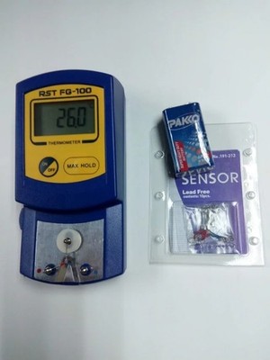 LCD display 9V Welding Soldering Iron Tip Thermometer Temperature Tester Probes 