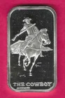 THE COWBOY   .999 SILVER ART BAR
