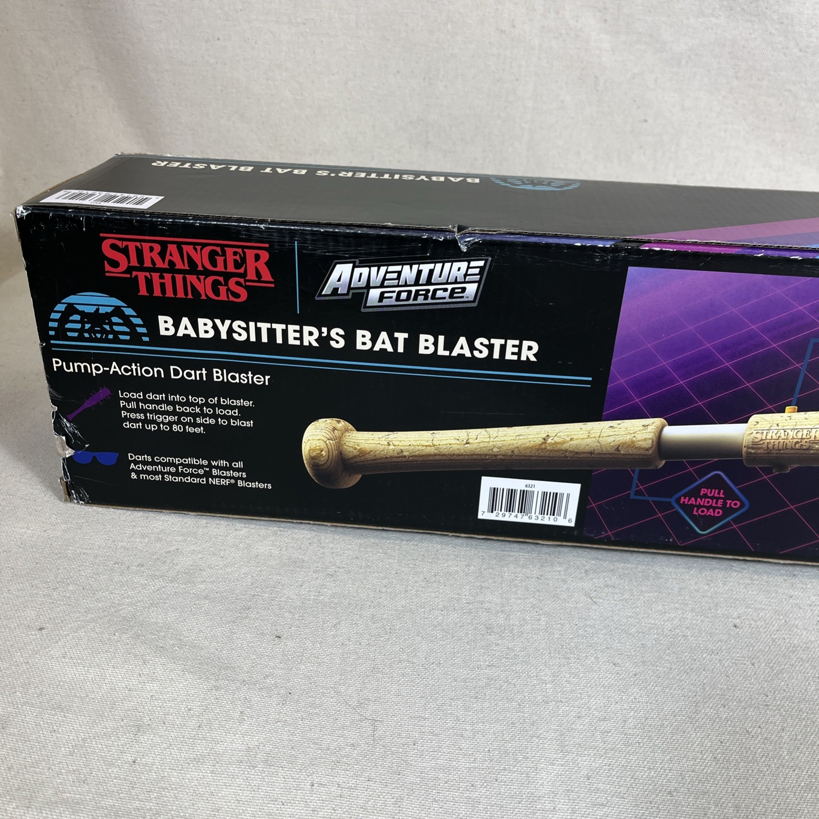 Stranger Things Babysitter’s Bat NERFlike Blaster by Adventure Force New Sealed