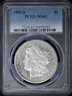 1881-S $1 Morgan Dollar PCGS MS63