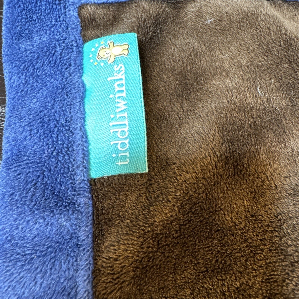 Tiddliwinks Security Blanket Brown Bear Truck Plush Lovie 12x12 - Image 4 of 4