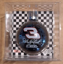Nascar Dale Earnhardt Sr. #3 Black Glass Bulb Christmas Ornament Collectibles