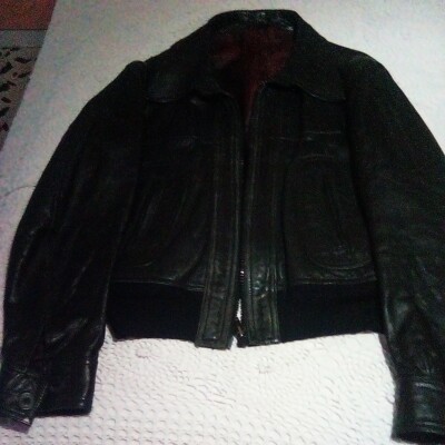 Men's Genuine Leather Jacket = Used. Brand: Seude Leather. Original years -70s.Vintage.