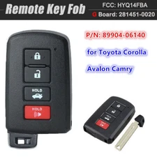 Smart Remote Key Fob 4Btn HYQ14FBA 281451-0020 G for Toyota Corolla Avalon Camry