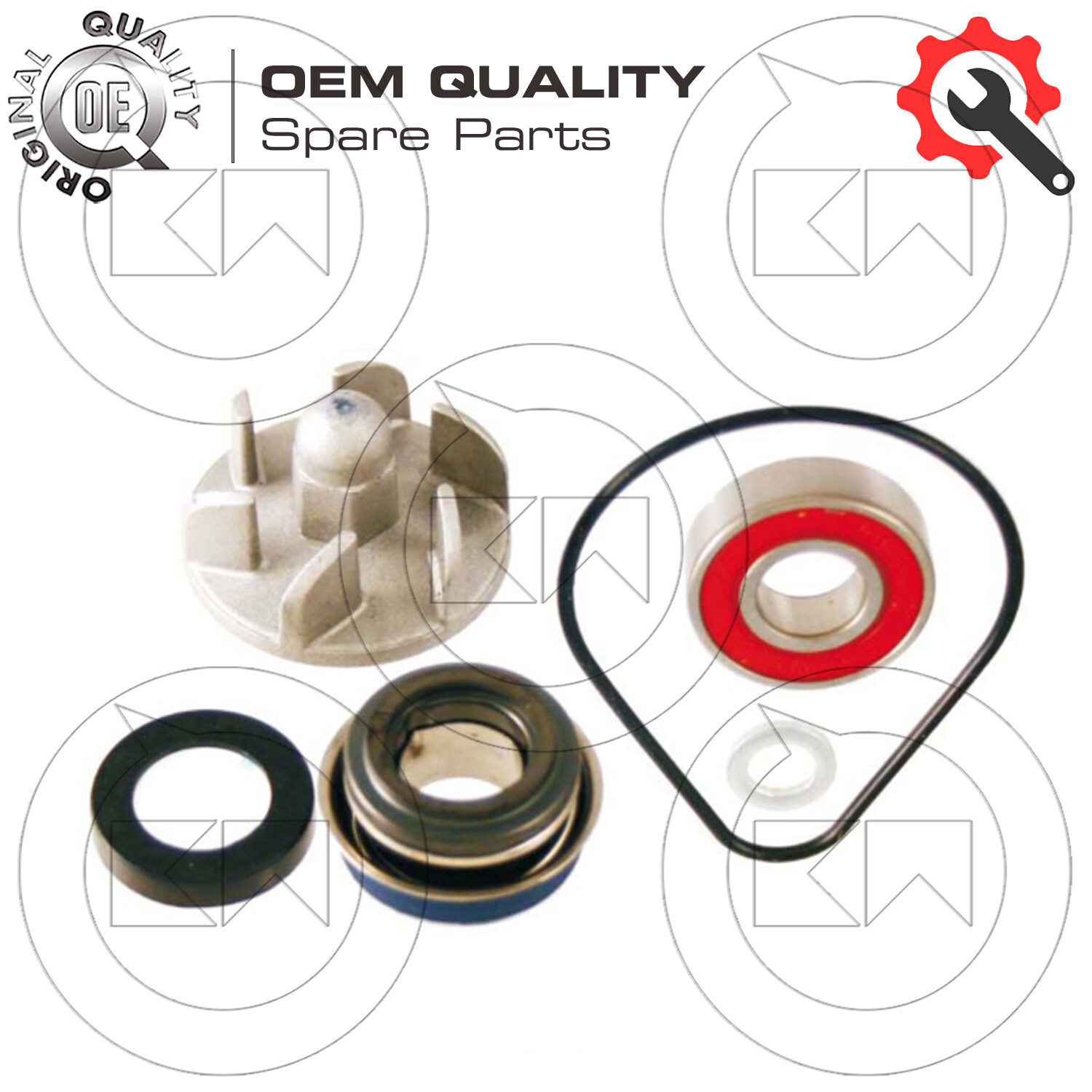 KIT REVISIONE POMPA ACQUA COMPLETO PER HONDA PANTHEON 125 150 2T 1998 – 2002