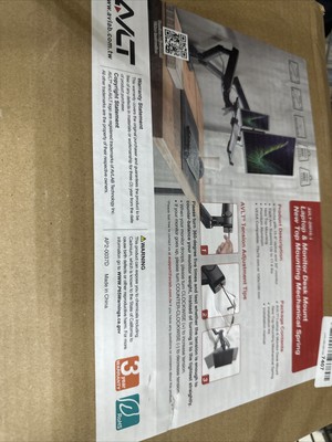 AVLT Laptop and Monitor Stand - Mount 15.6'' Notebook and 32'' Monitor on 2 Ful...
