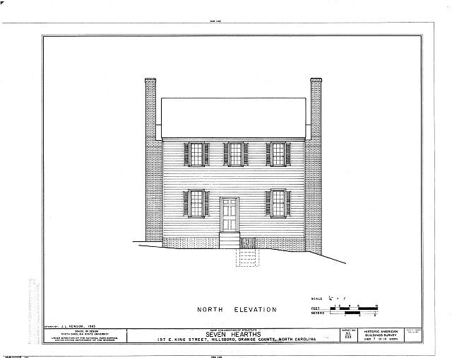 Seven Hearths,157 E King Street,Hillsborough,Orange County,NC,North