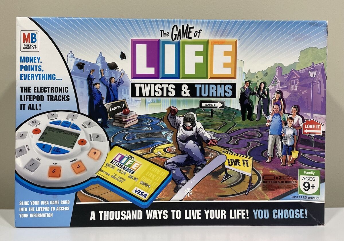 Game of Life Twists and Turns - 2007 - Milton Bradley - Great