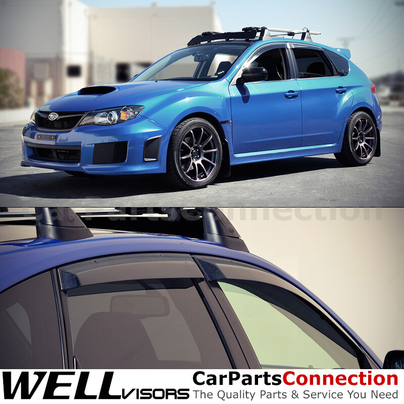 WellVisors Window Visors 2008-2014 For Subaru Impreza WRX Side