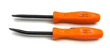 NEW* Snap-On POCKET PRY BAR SET ~ ORANGE HARD HANDLES, PBMB5O & PBMS5O - 5" LONG