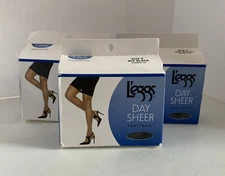 Leggs Pantyhose Day Sheer Size B Control Top Off black