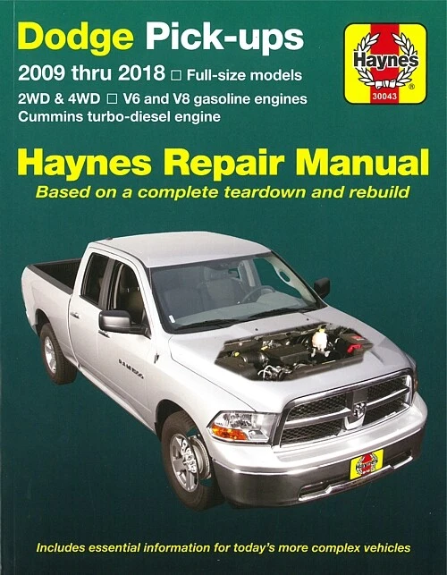 Haynes Handbuch: Dodge Ram Pick-ups Reparaturanleitung, Reparatur-Buch, Wartung - Bild 1 von 3