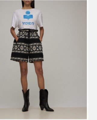 Isabel Marant Linima High Waist Shorts FR34 $435
