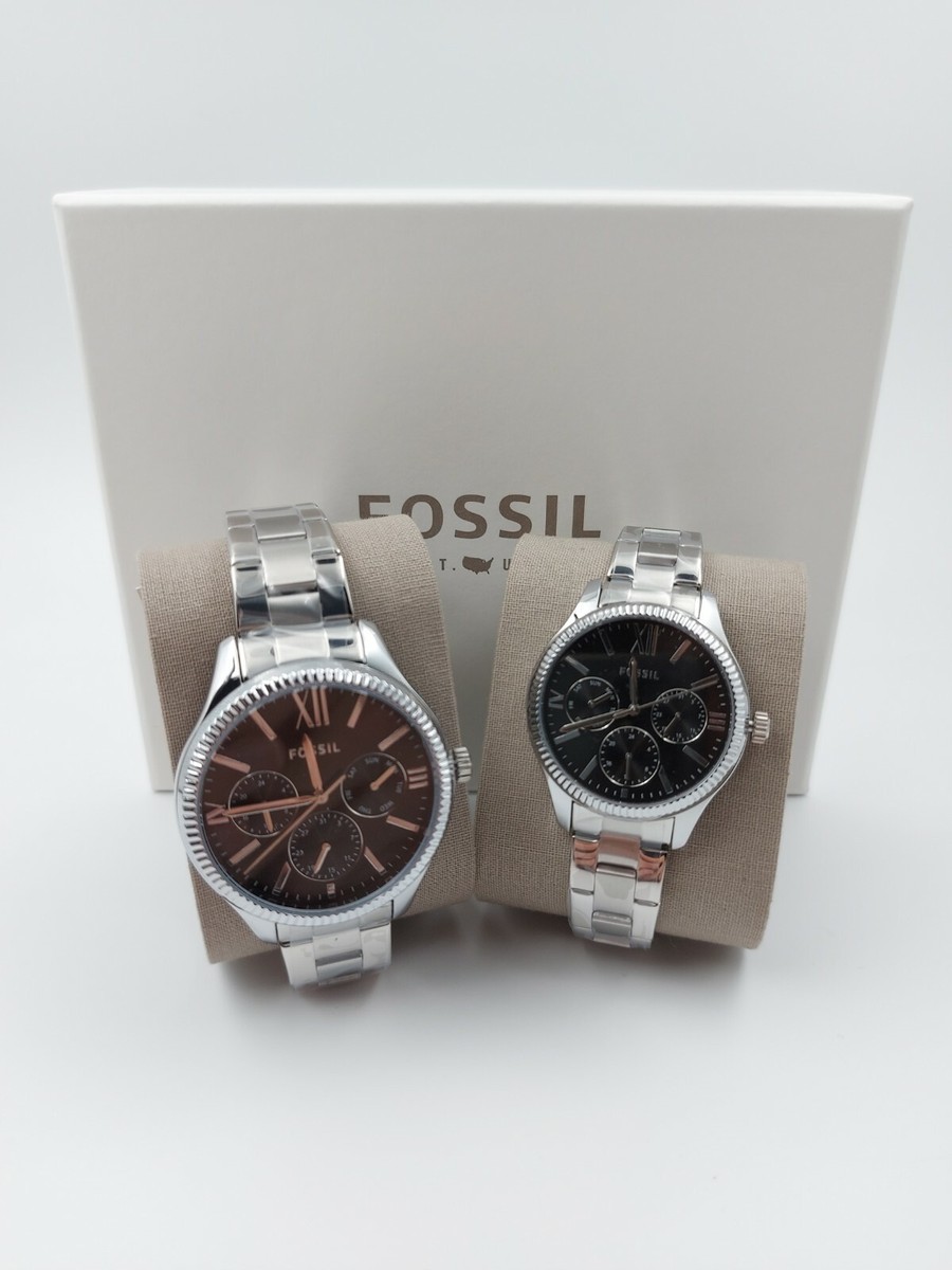 Fossil Fenmore Herrenuhr Fenmore Midsize Multifunktion Edelstahl