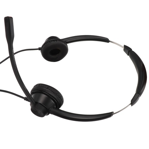 Call Center Headphone Type C Telephone Headset Noise Cancelling Corded Soft Ear - Photo 10 sur 12