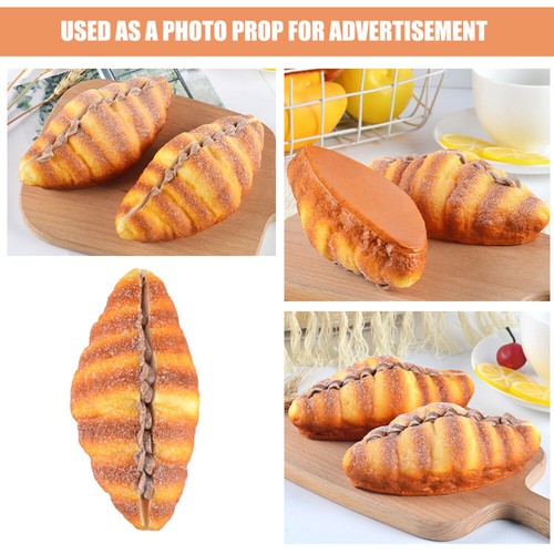 2pcs Realistic Bread Model Fake Bread Decoration Simulation Realistic Bread - 第 7/12 張圖片