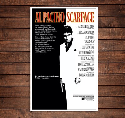 Scarface (1983, Al Pacino) 11x17 Movie POSTER Reproduction