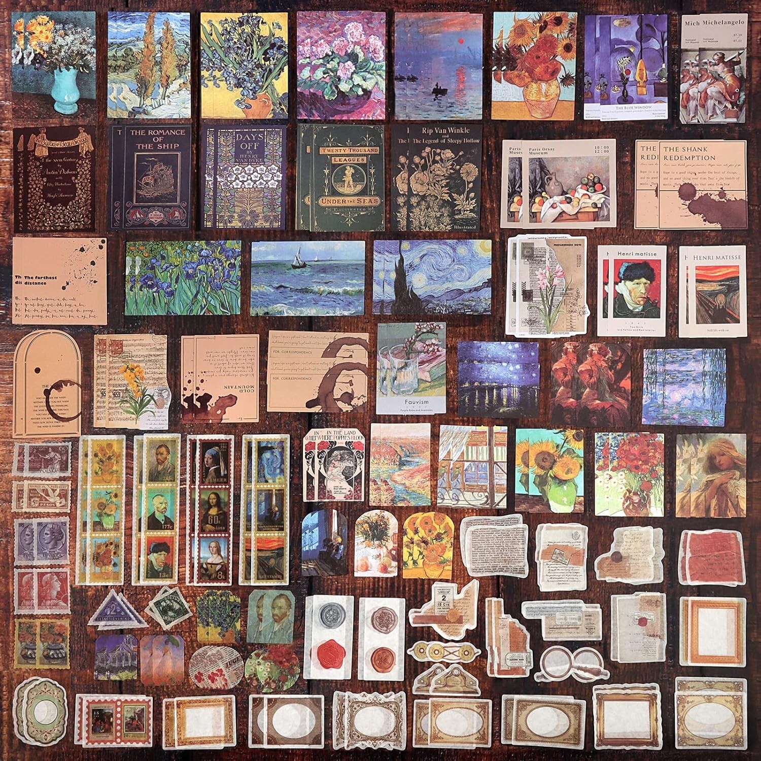 200pcs Vintage Junk Journal Supplies Scrapbook Supplies Scrapbooking ...