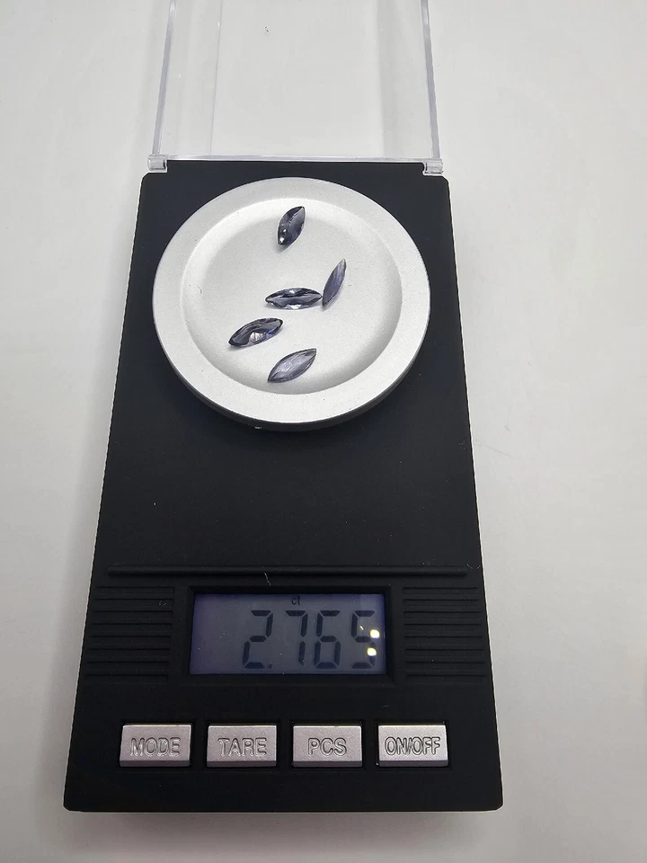 INCREÍBLE 2,76 quilates azul tanzanita natural sin tratar 5 piedras Foto 3 de 4