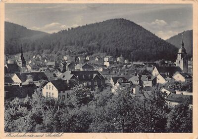 A081 Germany Friedrichroda mit Gottlab Total View vintage postcard