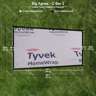 Tyvek Footprint for the Big Agnes C Bar 2 Tent