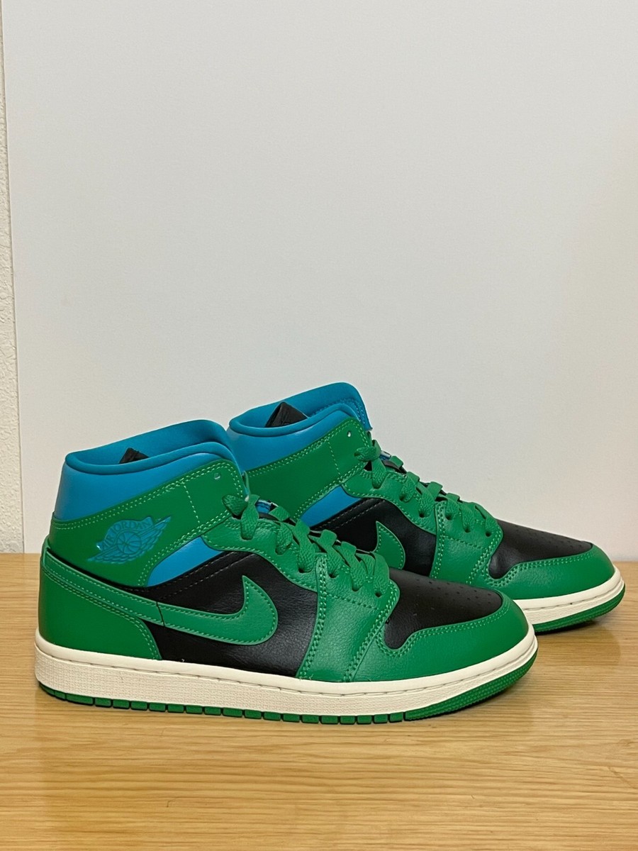 Size 8 Womens - Jordan 1 Mid Lucky Green Aqua-Tone New with Box | eBay