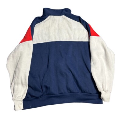 Nike Red White & Blue Zip-Up Fleece Vintage Sweatshirt *Mens XL 