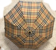 Burberry Checkered Folding Umbrella Nova Check