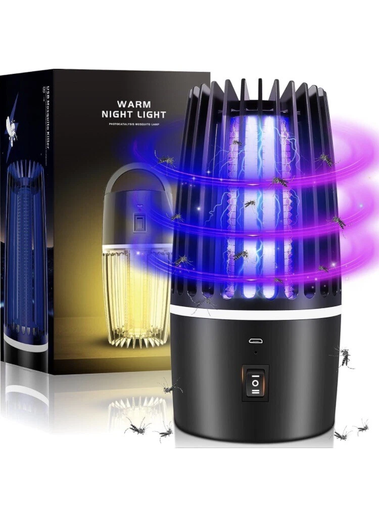 Mosquito Killing Lamp Warm Night Light Rechargable handy hanging