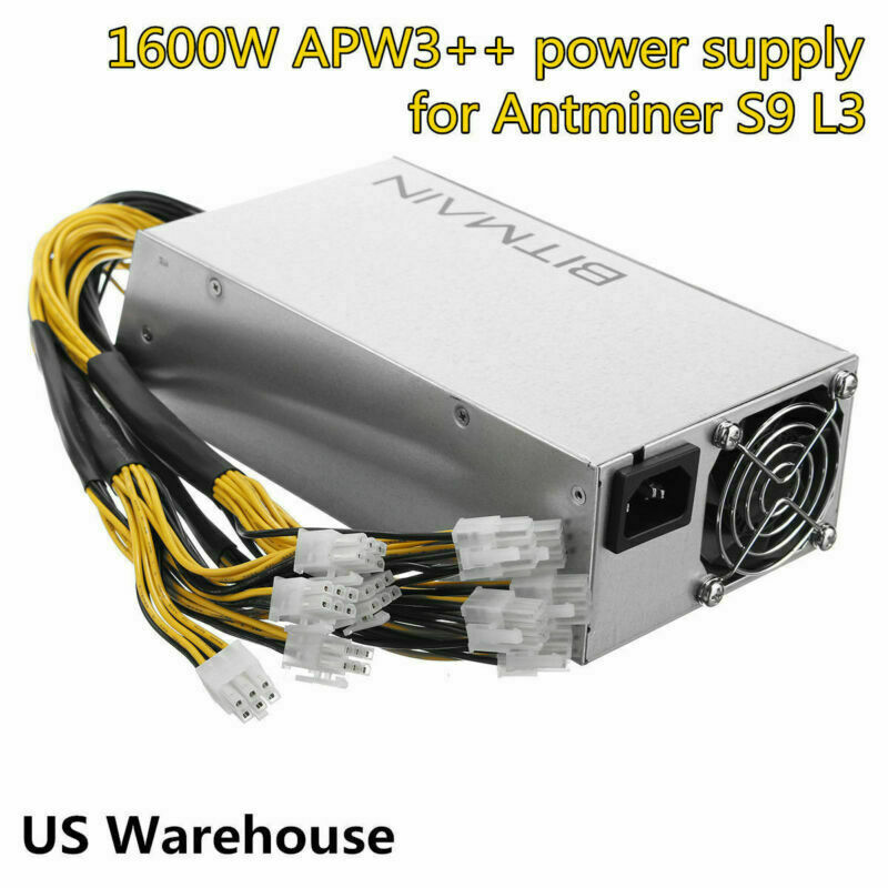 Antminer APW3++ PSU 1600W Power Supply for Bitmain D3 S9 S7 Antminer APW3++ PSU 1600W Power Supply for Bitmain D3 S9 S7