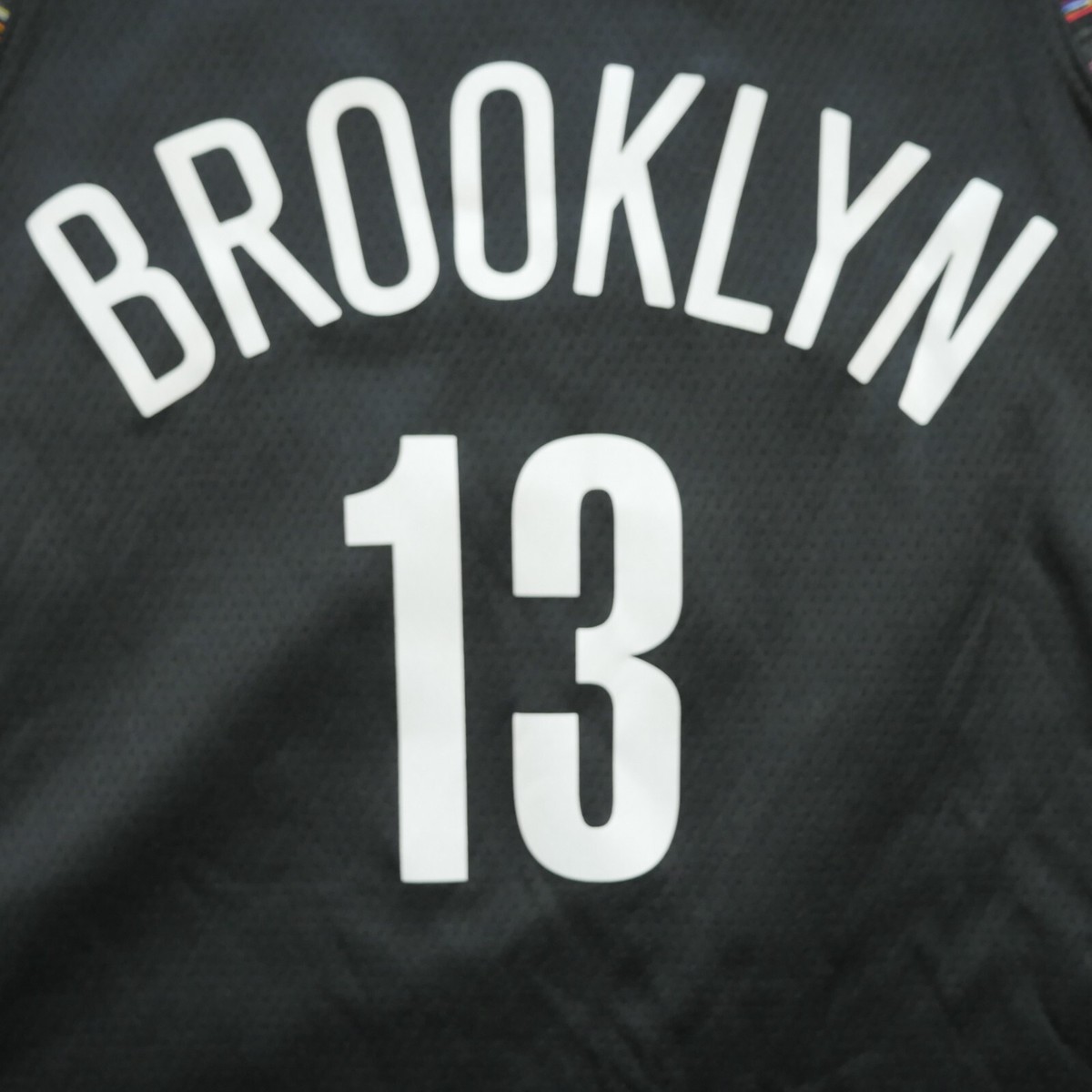 Brooklyn Nets Jersey Large 48 Black City Edition Swingman 13