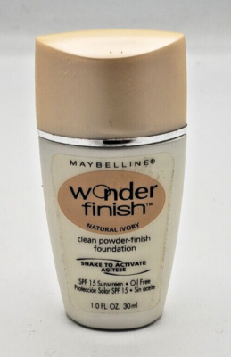 #ad NEW Maybelline Wonder Finish Liquid to Powder Foundation NATURAL IVORY $14.99
