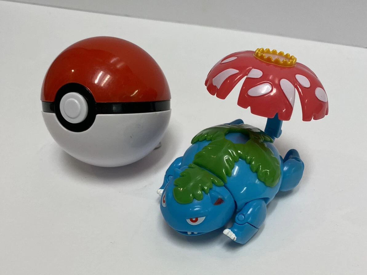 Pokemon Pokebola 8cm Pokeball Venusaur Brinquedo Vira Bola