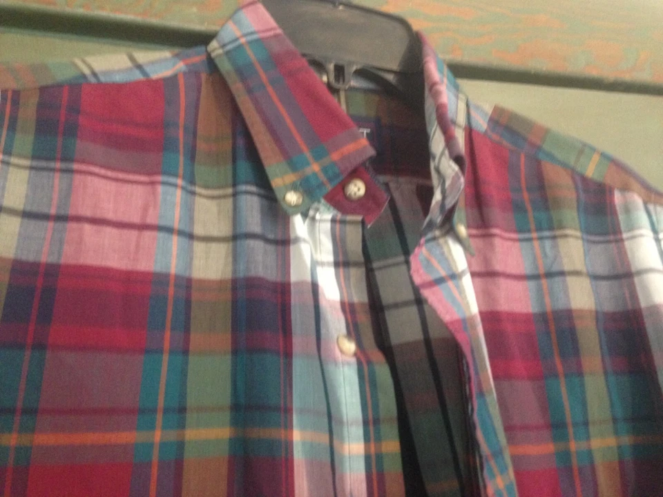 Gant Granate Foxhunt Cuadros Botón Mediano Foto 4 de 4