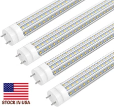 T8 4FT LED Tube Light Bulbs 60W G13 LED Shop Lights 6500K Garage Ceiling Lamps