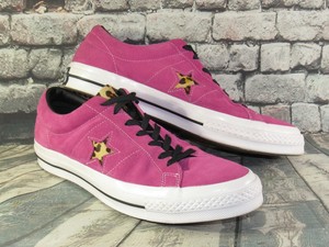 converse one star pony hair leopard print trainers