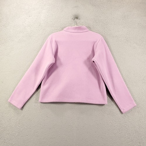 LL Bean Pullover Womens Large Pink 1/4 Zip Polartec Fleece Sweater Jacket - Picture 10 of 14