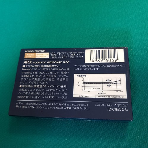 TDK AR-X 46 KASETA MAGNETOFONOWA MADE IN JAPAN - Zdjęcie 4 z 4