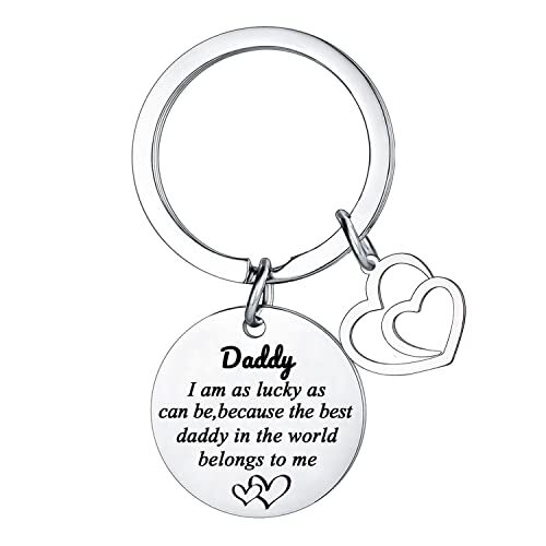 Dad Keychain Dad Gifts from Son Daughter Father's Day Gifts for Daddy Papa - Picture 1 of 4