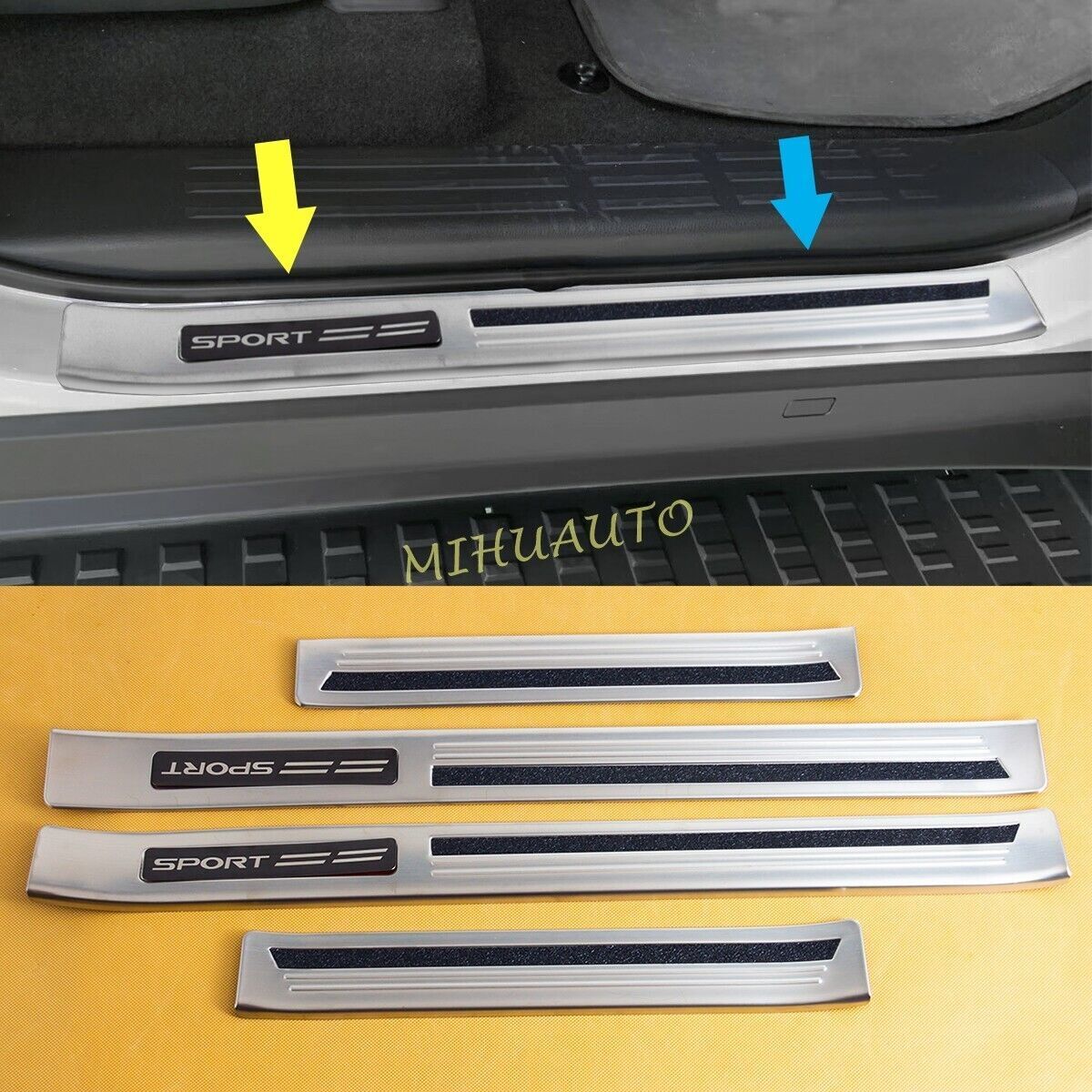 2024-2025 Toyota Land Cruiser Prado Stainless Steel Door Sill Guards