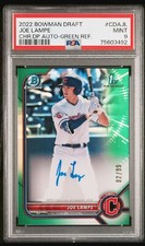 2022 Bowman Chrome Draft Joe Lampe 1st Prospect Green Refractor Auto /99 PSA 9
