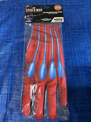 Marvel Spiderman Miles Morales 2099 Gamer Verse Adult Red Gloves - Brand New - Image 1 of 2